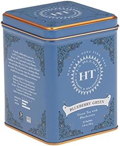Harney & Sons Blueberry Green Tea Tin Can - Caffeinated and Great Present Idea - 20 Tea Sachets