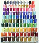 NEW 100 Cones Polyester Embroidery Threads 40wt 550yards from ThreadNanny same colors as Brother / Babylock Embroidery Machines for PE-700, PE700II, PE-750D, PE-770, PE-780D, SE270D, SE400, Innovis 1000, Innovis 1200, Innovis 1250D, PC-6500, PC-8200, PC-8500 And New Babylock Ellure, Emore and NEW Esante