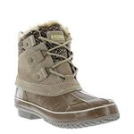 Khombu Women's Lola Snow Winter Boots, Taupe, 8 UK