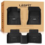 LASFIT Floor Mats for 2019-2024 2025 Nissan Altima, Dual Anti-Slip & Deep Dish All Weather Custom Fit Car Mats, TPE Odorless No Curling for Altima Accessories, 1st & 2nd Row