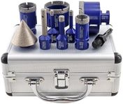 SHDIATOOL Diamond Drilling Core Bits Set Chamfer Bits for Porcelain Tile Marble Ceramic Granite Milling Kit 5/8-inch-11 10pieces