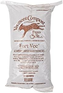 Vermont Compost Company Fort Vee - Organic Potting Soil Mix | High-Nutrient Compost-Based Potting Soil for Indoor & Outdoor Container Seed Starting, Plants & Vegetables Organic Gardening | 20 Quarts