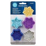 R&M International 0490 Snowflake 2" Pastry/Cookie/Fondant Stampers, 4-Piece Set