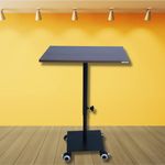 eStand Height Adjustable Laptop Table to be Used in Standing Posture (Black) (34" to 50")