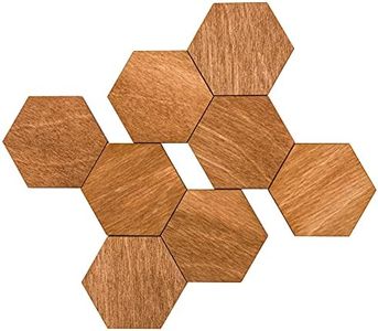 Fridge Magnets Office Magnets, Hexagon Fridge Magnets, Natural and eco-Friendly Wooden Magnets. Brown Large Size