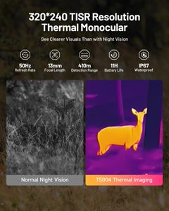 TOPDON Thermal Monocular – TS004 Infrared Night Vision Scope