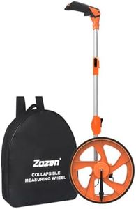 Zozen Distance Measuring Wheel, Measure Wheel in Feet and Inches, Collapsible/Mechanical/One Key to Reset/Kickstand to Keep Stand/Starting Point Arrow and Carrying Bag, Adapt to Various Roads.