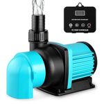 JEREPOND 3450GPH Aquarium Return pump with LCD display controller, DC 24V 95W aquarium pump for saltwater freshwater aquarium,fish tank,sump,20 speeds ECO Quiet Submersible and inline pump