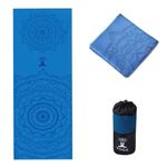 Oaygat Yoga Mat Towel Non-slip Yoga Towel Quick Dry Fitness Mat Towel with Coner Pocket Sweat Absorbent Yoga Blanket with Mesh Carrying Bag Washable Yoga Towel Mat Hot Yoga Towel for Pilates Workout