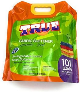 True Detergent Plant Based Fabric Softener 101 Total Loads Liquid Fabric Softener, 101 Fl oz, Made from Cotton Seeds with a Lavender Scent, Made in The USA & Halal