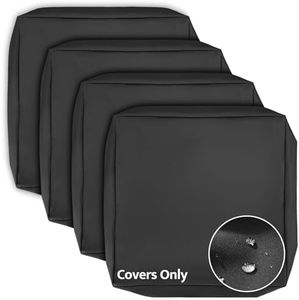 mudilun Patio Cushion Covers Double Waterproof Outdoor Chair Cushion Cover Anti-Slip with Zipper Outdoor Seat Cushion Slipcover Replacement for Outdoor Patio Furniture Garden Sofas Porch Swing