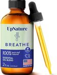 UpNature Breathe Essential Oil for Diffusers for Home - Huge 2oz - Essential Oils for Humidifiers Respiratory Blend