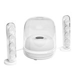 Harman Kardon SoundSticks 4 Bluetooth Speaker System, White (HKSOUNDSTICK4WHTAM)