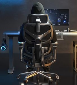 FLEXISPOT Sentinel-Pro Ergonomic Gaming Chair with Dual-Wing, Adaptive Lumbar 7D Armrests 4-Position Recline up to 145° Height-Adjustable Backrest Premium Mesh Computer Office Chair for Home & Office