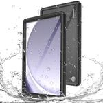 Miimall Waterproof Case for Galaxy Tab A9+/A9 Plus 11-inch 2023(SM-X210/X216/X218) IP68 Waterproof Case with Built-in Screen Protector Anti-Scratch Full Protective Case for Samsung Galaxy Tab A9 Plus