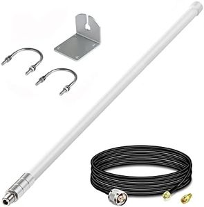 10dBi Outdoor Extended Long Range Receiver Fiberglass Antenna with 16.4ft Cable for All Series GTO Mighty Mule MM571W MM572W MM371W MM372W F3101MBC MMS100 FM136 Wireless Gate Door Opener, Eifagur