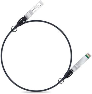 ipolex 10G SFP+ Twinax Cable, Direct Attach Copper(DAC) Passive Cable, 1-Meter, for Cisco SFP-H10GB-CU1M, Meraki, Ubiquiti, Mikrotik, Intel, Fortinet, Netgear, D-Link, Supermicro, TP-Link