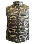 look now Mens EX STORE Sleeveless GILETS Body Warmer Puffer Quilted Padded Bomber Jackets (UK, Alpha, XXL, Regular, Regular, 1288 - Camo)