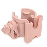 Vagocom Universal Stroller Cup Holder, 2 in 1 Drink Holder with Phone Holder for Uppababy, Nuna,Buggy Pushchair, Wheelchair, Walker, Bike, Scooter(Pink)