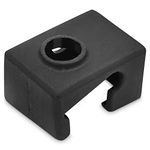 Prusa MK3/MK3S/MK3S+ Heat Block Black Silicone Sock X by levendig | dsgn [1-Pack] - Insulate & Protect Your 3D Printer Hot End Nozzle…