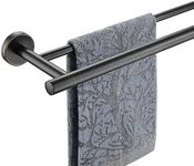 JQK Double Bath Towel Bar, Oil Rubb