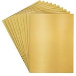 Belle Vous Shiny Gold Paper (50 Pack) - 28 x 21cm / 11 x 8.27 inches 120gsm Premium Cardstock - Sparkly Craft Paper Sheets for Scrapbooking, DIY Projects, Wedding/Party Decorations, and Card Making