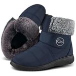 Women Snow Boots Winter Shoes with Fur Lined Warm Boots for Women Waterproof Booties Anti Slip Shoes