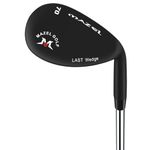 MAZEL Golf Lob Wedge for Men & Women - 68,70,72 Degree High Loft Golf Club Wedge,Easily Escape Bunkers and Flop Shots – Legal for Tournament Play (Black 70 Degree Wedge)