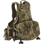 TIDEWE Turkey Vest with Seat, Hunting Vest with Game Pouch and Kickstand, Strut Camo Turkey Hunting Clothes for Men Women