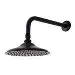 Kingston Brass K136A0CK Victorian Shower Head, Matte Black 15.88 x 7.75 x 6.81