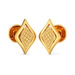 Joyalukkas 22K (916) Purity Luxe Leaflet Gold Stud For Women