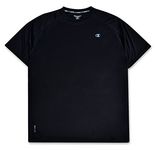 Champion Men's Big and Tall C Vapor Moisture Wicking Short Sleeve Crewneck Performance T-Shirt X-Large Tall Black