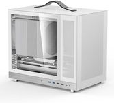 Shiny Snake G350 20.8L Mircro-ATX Mesh Chassis with Tempered Glass | Frosted Coating & Anti-Dust Design | BTF-Ready Back-Connect | 165mm Cooler & 340mm GPU | High Compatibility PC Case, White