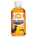 Pet Urine Odour Eliminator & Neutraliser - Natural Cold Pressed Orange Oil Enzyme Cleaner - Makes 4 Litres - Cleans Dog & Cat Smells, Carpet, Bins, Litter Trays - Pet Deodoriser & Repellent