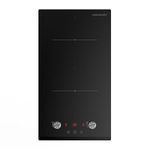 Cookology 30cm 2-Zone Built-in Induction Hob - Easy-to-Use Rotary Controls - 3500W - Twin 18cm Cooking Areas - Energy-Efficient & Automatic Power-Off