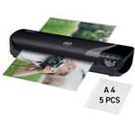 GBC Inpire+/Rexel Style A4 Laminator, Laminating Machine with Starter Pack of Pouches, 4 Minute Warm Up Time, Black (4402075)