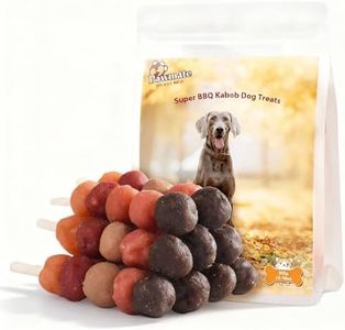 Pawmate 6-in-1 Kabobs Dog Treats, Multi-Flavor Jerky Treats Made with Chicken, Duck, Salmon, Beef, and Rabbit on Rawhide Sticks, Healthy Long Lasting Dog Chews for Small Medium Large Dogs, 10.6 OZ