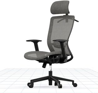 FLEXISPOT OC3 Ergonomic Office Chair Desk Chair Computer Chair Height Adjustable Seat Headrest Armrest Lumbar Support Caster Wheels Task Chair (Gray)