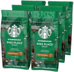 STARBUCKS Pike Place Roast Café De Grano Entero De Tostado Medio, 200g (Paquete de 6)