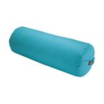 Hugger Mugger Round Standard Yoga Bolster, Aqua