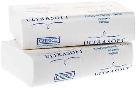 Ultrasoft Compact Interleaved Hand Towels - 29cm x 19cm - 90 Hand Towels Per Unit - Pack of 24 Units - Paper Hand Towels - White