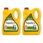 Topale's Wooden Cold Pressed Groundnut Oil - 5 Litre(Pack of 2) | Unrefined Kacchi Ghani Peanut Oil | Wood Pressed Natural Ground Nut Oil for Healthy Cooking & Deep Frying