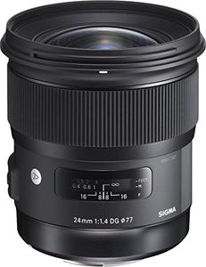 Sigma 4401954 24mm f/1.4 DG HSM Art Lens for Canon, Black