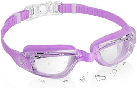 Aegend Swim Goggles, Swimming Goggles No Leaking Full Protection Adult Men Women Youth-Clear Purple