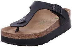 Birkenstock Womens Gizeh Pap Flex Platform Flip Flops Sandals Black 7 UK