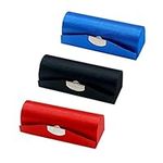 Metrical 3 Pcs Lipstick Case with Mirror Lipstick Case Holder for Purse