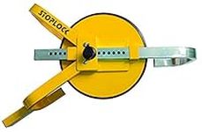 Stoplock Wheel Clamp HG 400-00 - Anti-Theft Lock Device for Small-Wheeled Cars Caravans Trailers With 13" to 15" Wheels , Yellow