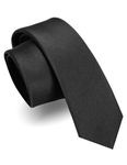 RBOCOTT 2.4“ Black Skinny Tie Business Wedding Slim Necktie for Men(6cm)