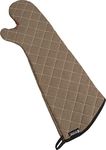 San Jamar 800FG24 BestGuard Commercial Heat Protection Up to 450° F Oven Mitts (Pair), 24" Length, Tan