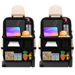 Einesin Car Backseat Organizer with table Tray, 7 Storage Pockets Backseat Car Organizer with Tablet Holder, Back seat Organizer for Kids Road Trip Essentials Travel (2)